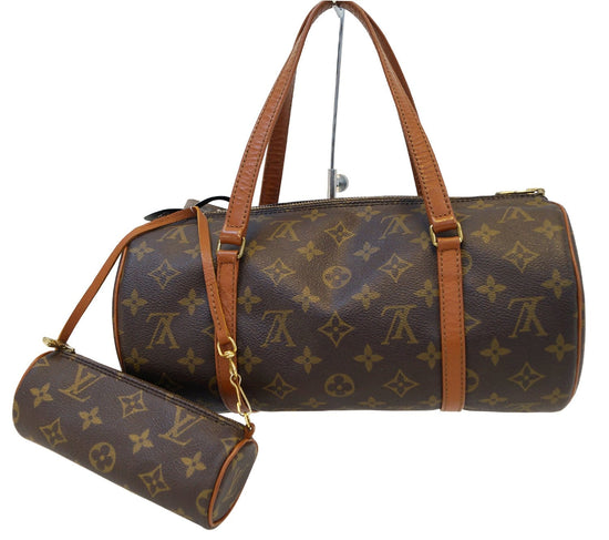Papillon leather handbag Louis Vuitton Brown in Leather - 31768009