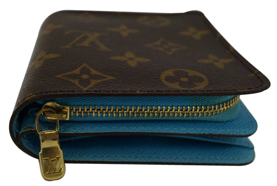 Louis Vuitton Limited Edition Blue Monogram Groom Compact Zippy
