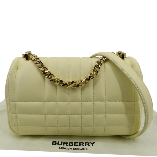 Burberry Pink Quilted Lola Barrel Bag
