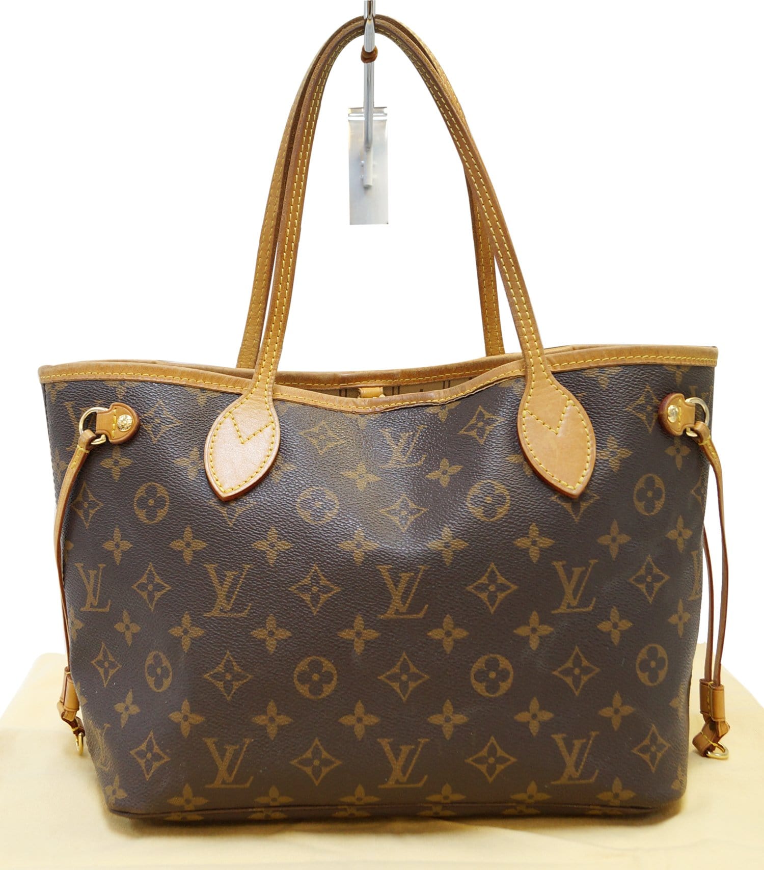 Louis Vuitton Classic Monogram Neverfull PM Tote Shoulder Bag