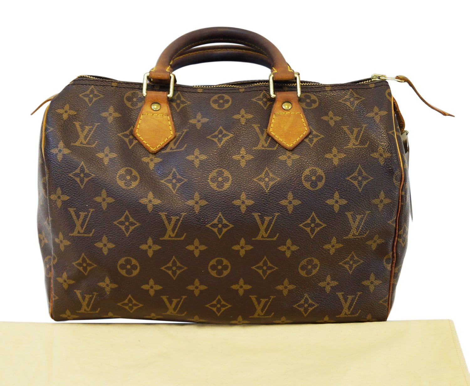 Authentic LOUIS VUITTON Monogram Speedy 30 Handbag E3217