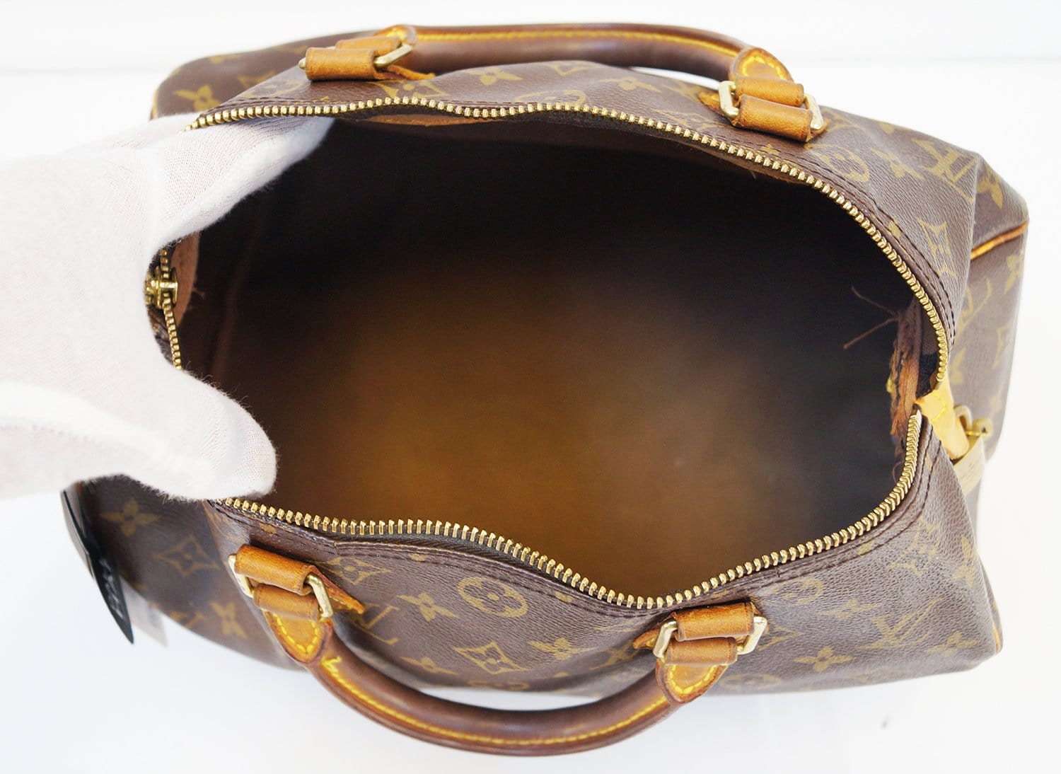 Authentic LOUIS VUITTON Monogram Speedy 30 Handbag E3217