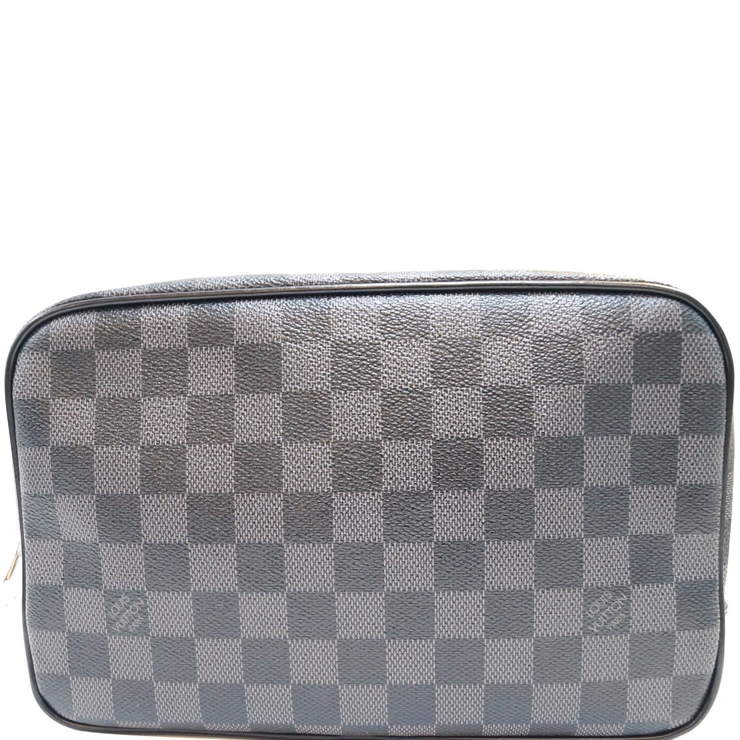 Toiletry Pouch Damier Graphite Canvas - Men - Travel