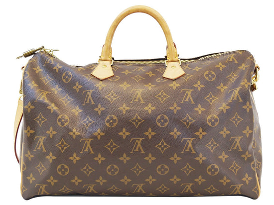 Louis Vuitton Speedy Bandouliere Monogram Shadow (Without Accessories) 40  Black in Coated Canvas with Brass - US