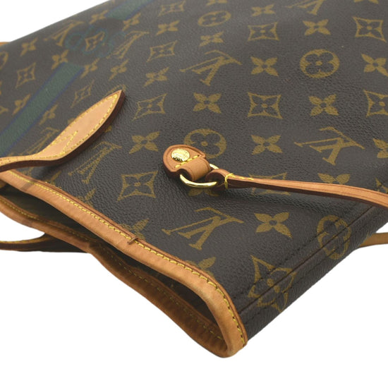 LOUIS VUITTON Monogram My LV Heritage Neverfull MM Rouge White 1299184