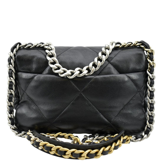 Only 2358.00 usd for Chanel 19 Medium Flap Bag in Navy Black Tweed