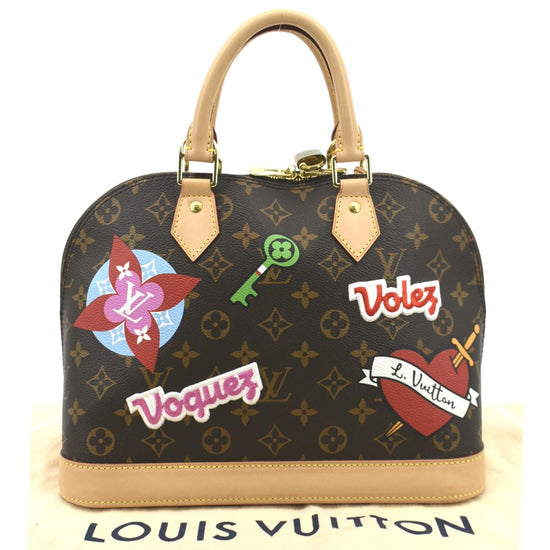 Louis Vuitton-Louis Vuitton Alma Handbag Limited Edition Patches