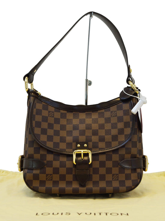 Louis Vuitton Highbury Damier Ebene Handbag Leather Authentic