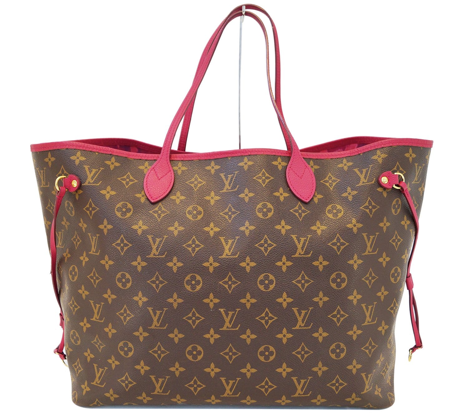 Authentic LOUIS VUITTON Rose Velours Monogram Ikat Neverfull GM Limite