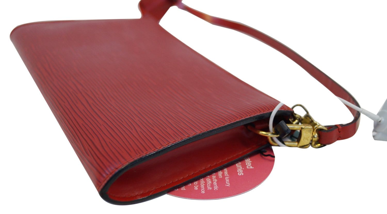 LOUIS VUITTON Epi Leather Red Pochette Accessories Pouch