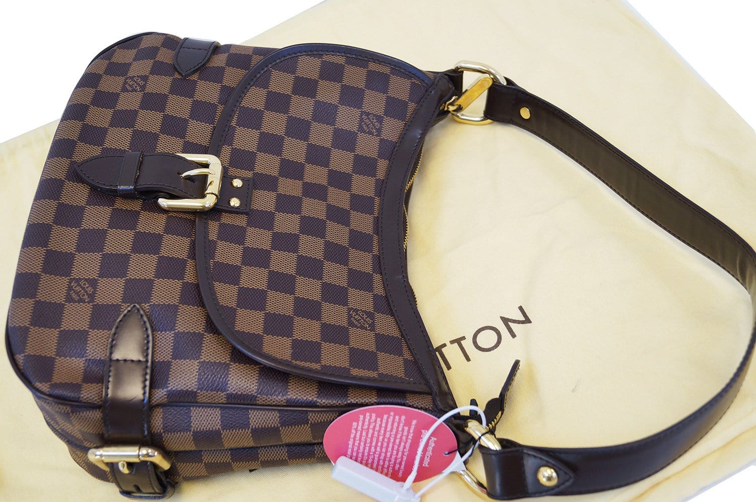 Louis Vuitton Handbag Maida Damier Ebene Canvas Khaki Leather Hand Shoulder  Bag at 1stDibs