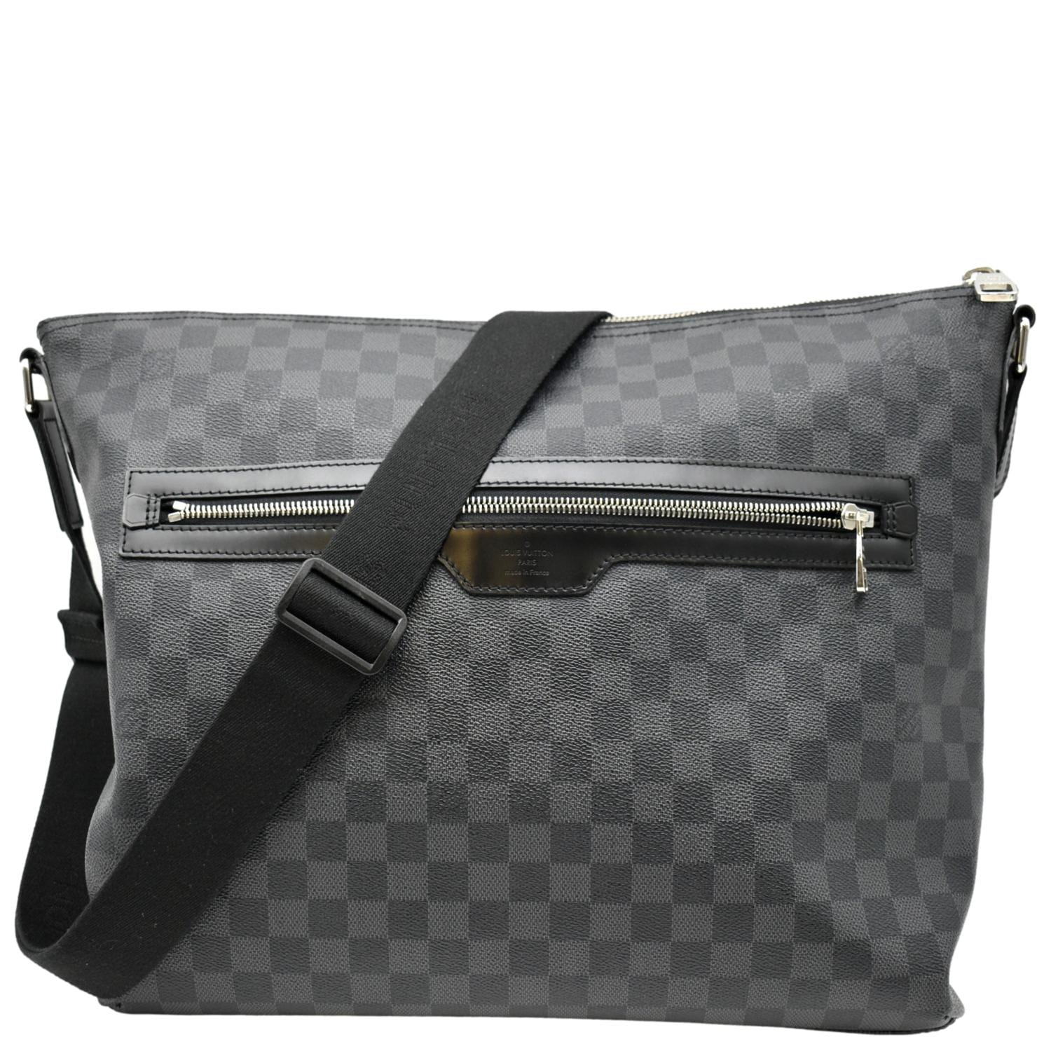 louis vuitton mens Shoulder Crossbody Bag Damier Graphite Black Used