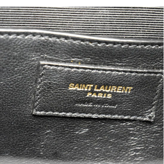 YVES SAINT LAURENT Envelope Medium Matelasse Leather Crossbody Bag Bla