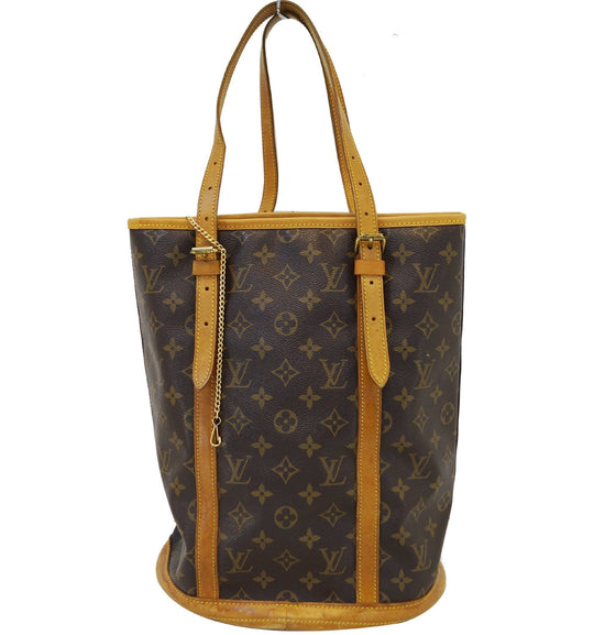 Bucket leather handbag Louis Vuitton Brown in Leather - 36394077