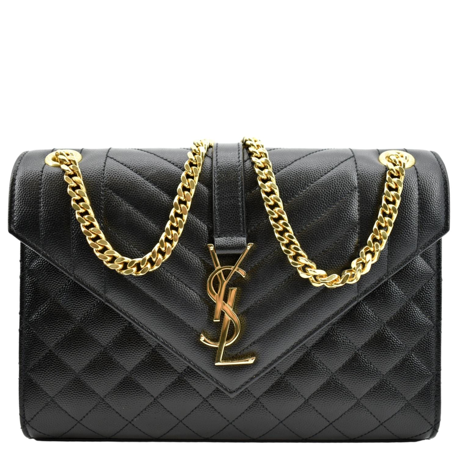 Envelope Medium Shoulder Bag in Black - Saint Laurent