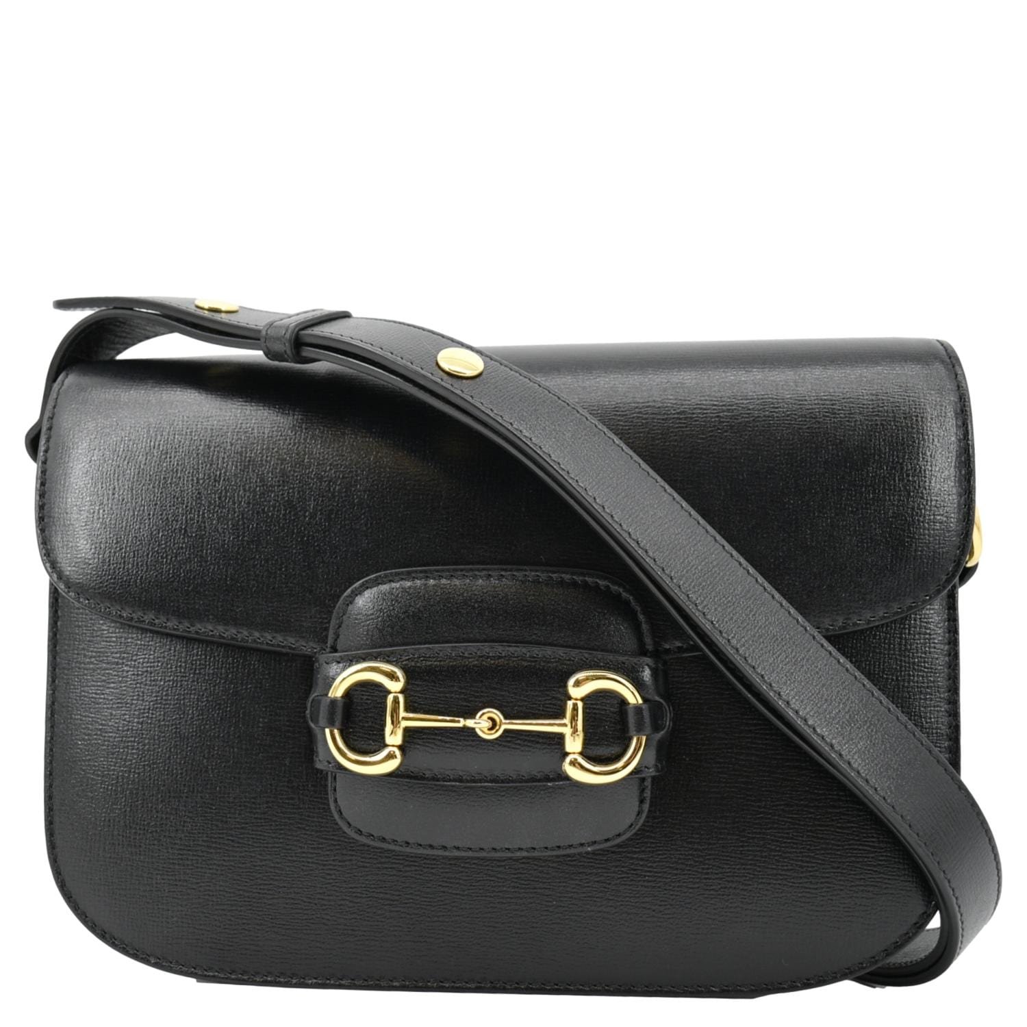 Gucci Horsebit Leather Mini Bag - Black