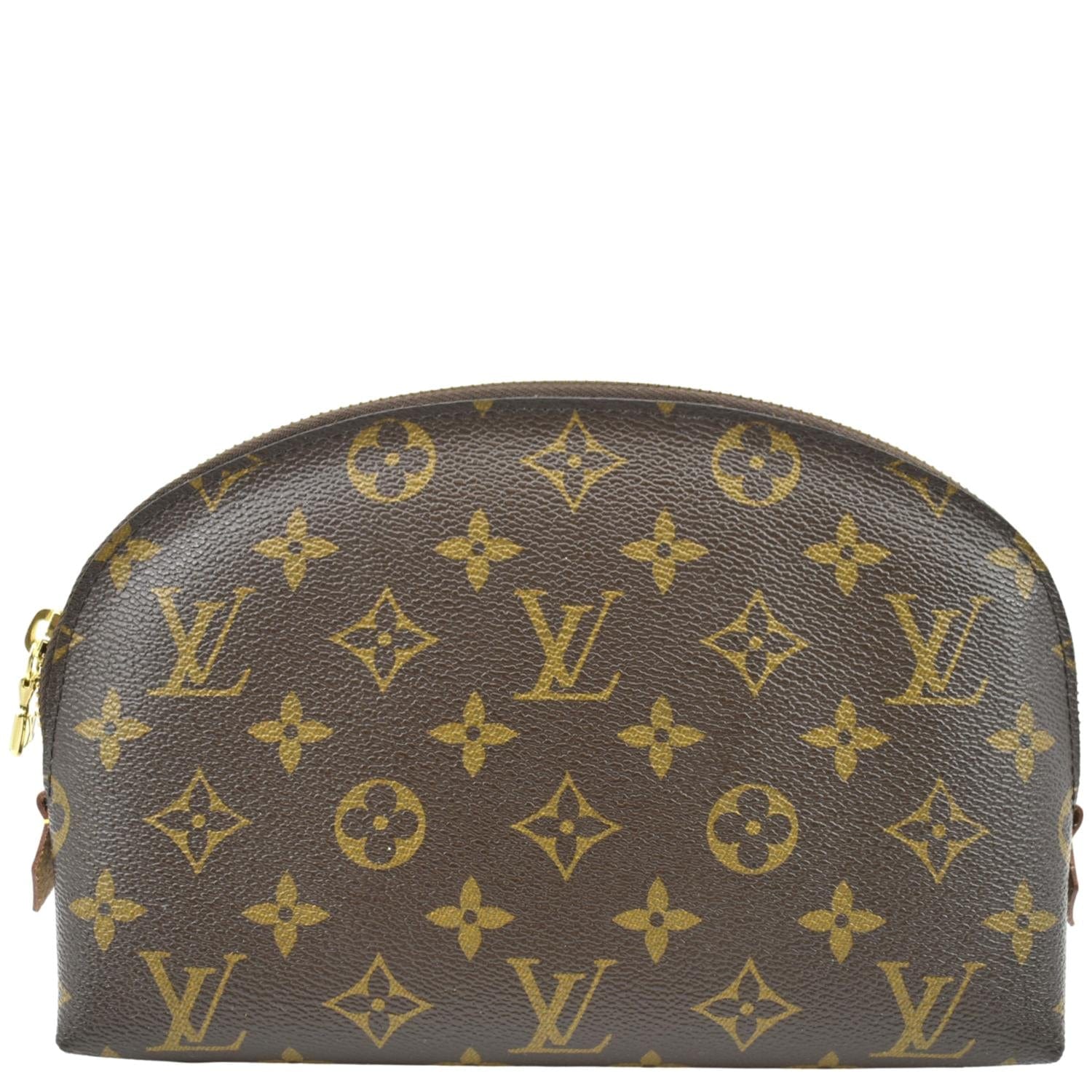 LOUIS VUITTON Monogram Canvas Cosmetic Pouch Brown