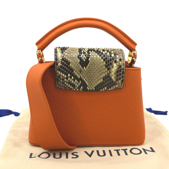Louis Vuitton Topaze Imperiale Capucines Mini Orange Taurillon