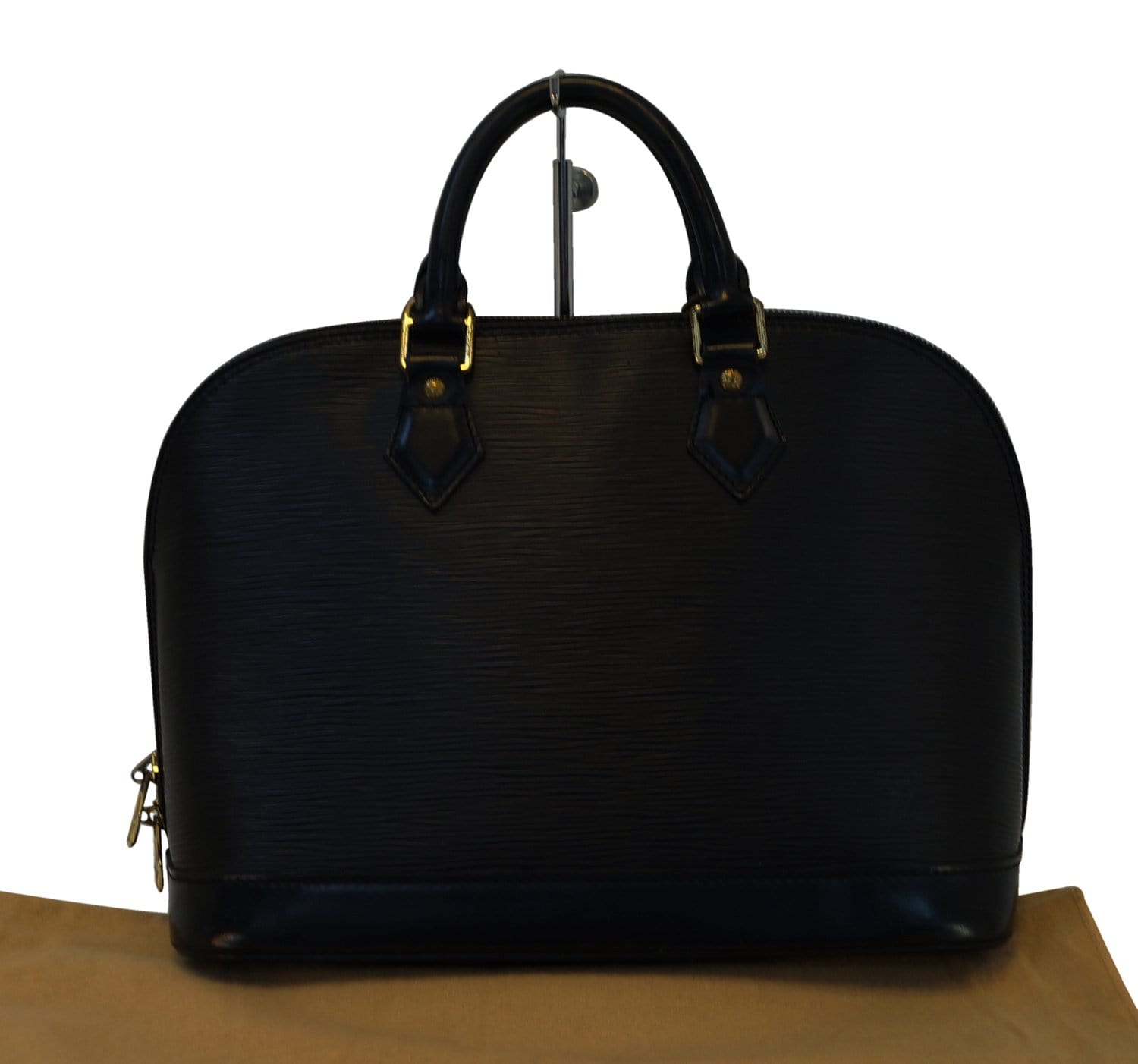 LOUIS VUITTON Epi Leather Alma PM Black Satchel Handbag