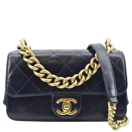 blue patent chanel bag