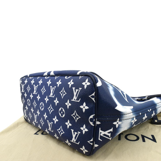 LOUIS VUITTON Monogram Escale Neverfull MM Blue 1306484