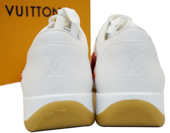 Louis Vuitton x Supreme 17 Year Leather Sneakers 61/2 Men's Red x White  CL0147