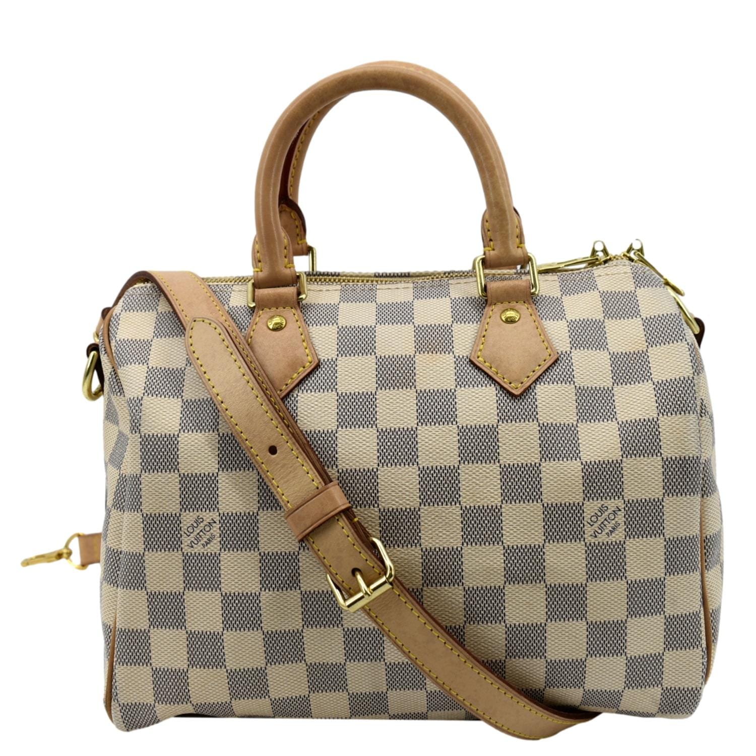 Louis Vuitton Damier Speedy 25 Brown Canvas,NEW