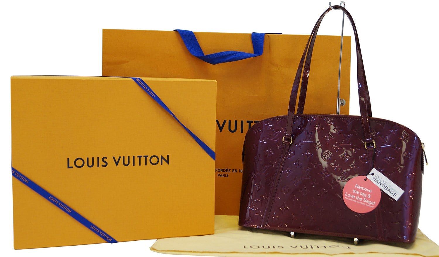 Louis Vuitton Grenadine Monogram Vernis Avalon GM Bag - Yoogi's Closet