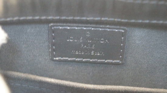 Louis Vuitton Gunmetal Monogram Mat Vernis Leather Glace Allston in Black