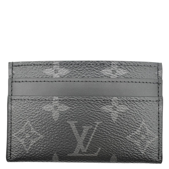 Louis Vuitton Monogram Eclipse Canvas Double Card Holder Made in France NEW