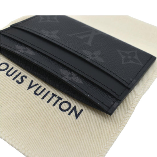 LOUIS VUITTON BLACK MONOGRAM ECLIPSE POUCH CARDHOLDER (2012) - CRTBLNCHSHP