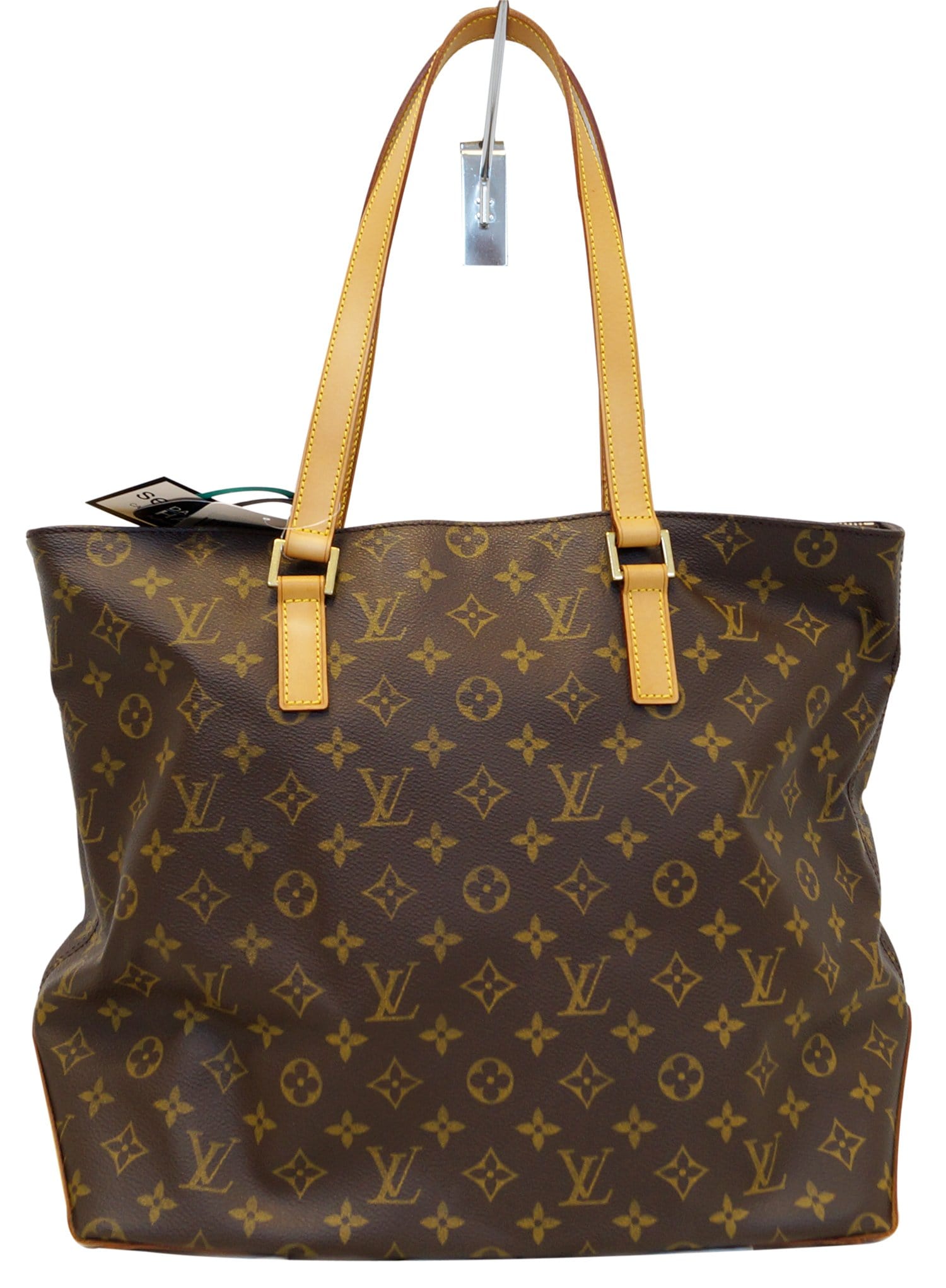 Louis Vuitton Cabas Mezzo Tote Zip Top Work Large Brown 