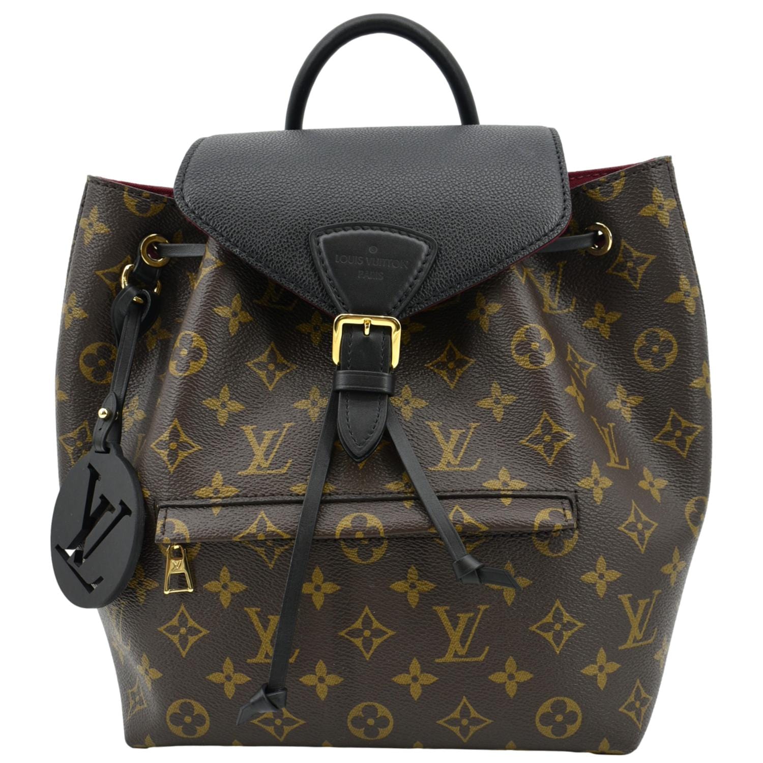 Louis Vuitton Montsouris NM Backpack Monogram Canvas with Leather PM Black  2282431