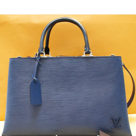 LOUIS VUITTON Blue Epi Leather Kleber MM Shoulder Bag - 30% Off