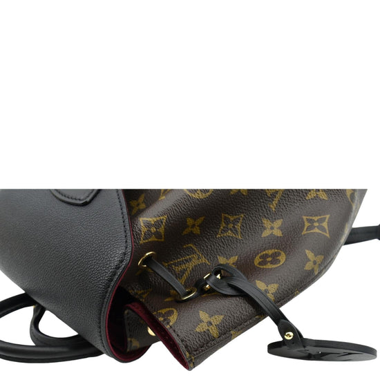 Louis Vuitton Montsouris NM Monogram Canvas Leather Backpack Bag Black