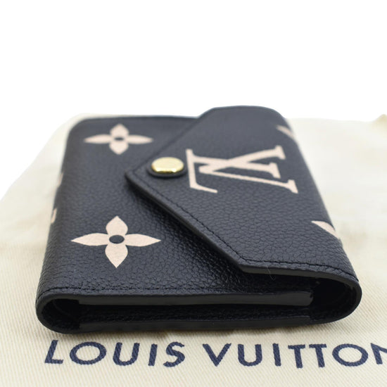 Louis Vuitton Navy Monogram Empreinte Victorine Wallet ○ Labellov