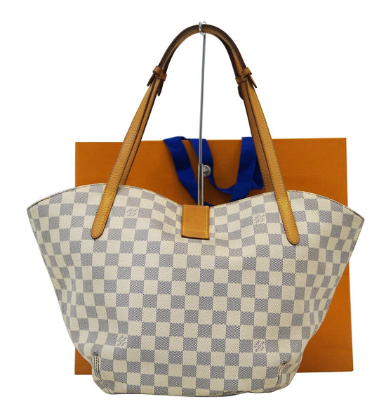 Louis Vuitton Louis Vuitton Salina PM White Damier Azur Canvas Tote