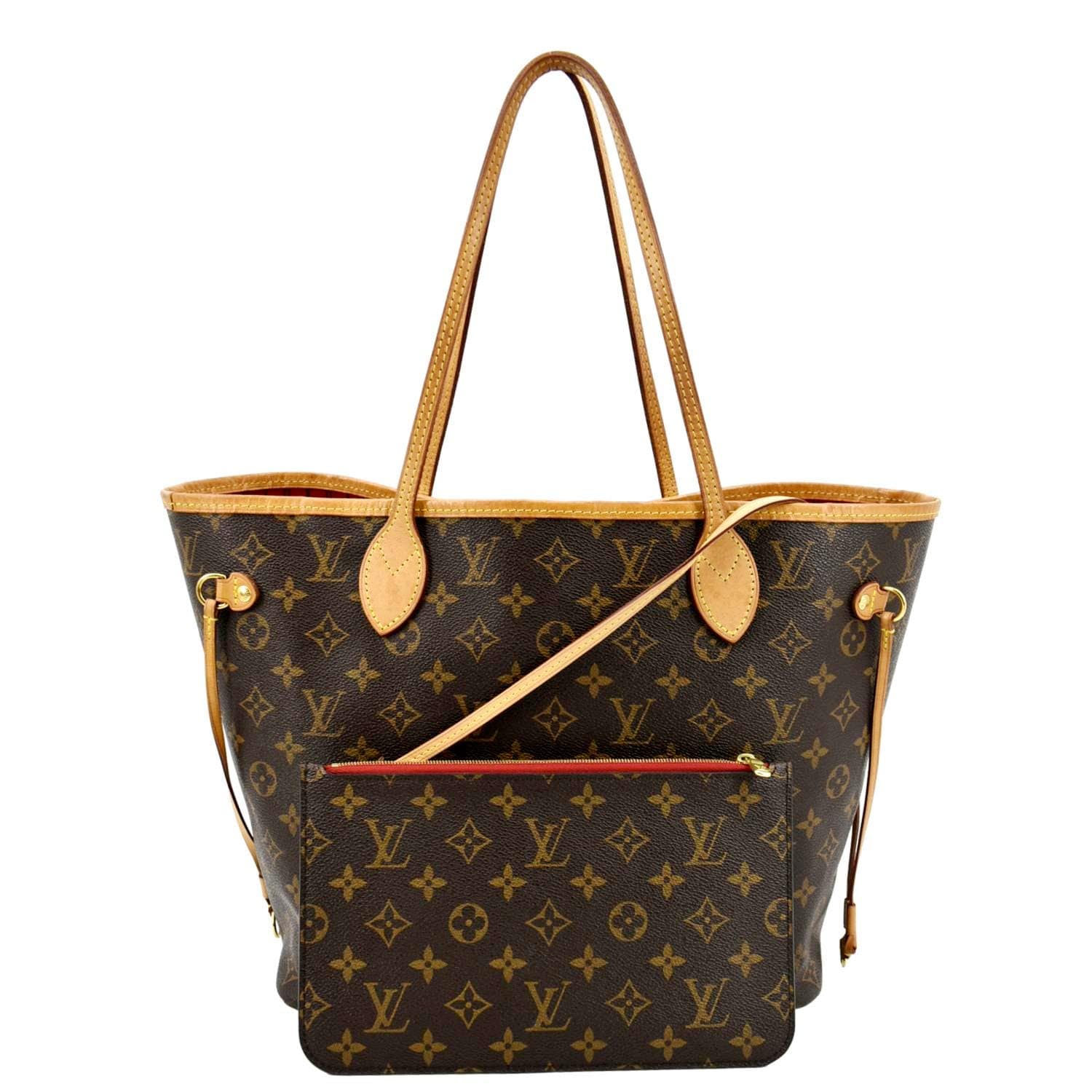 Pre-Owned Louis Vuitton Neverfull MM Brown Mono gram Handbag 