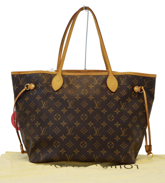 Authentic Louis Vuitton Monogram Neverfull MM Shoulder Bag E2866