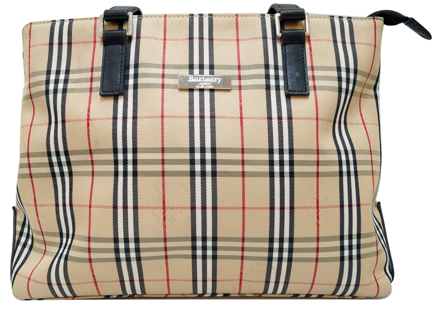 Authentic BURBERRY London Classic Check Alma Bag