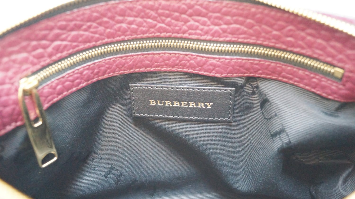 Burberry Crossbody Bag Embossed Leather Chichester