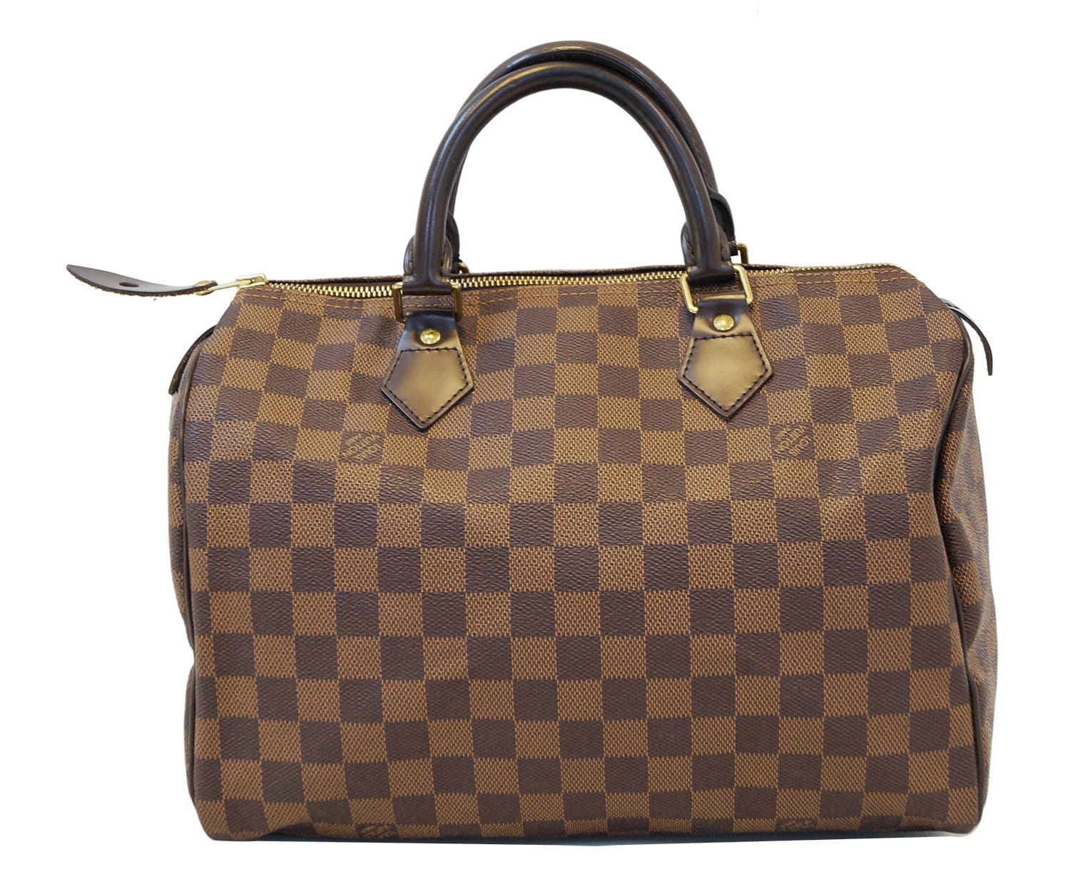 Authentic Louis Vuitton Damier Ebene Speedy 30 Handbag E2884