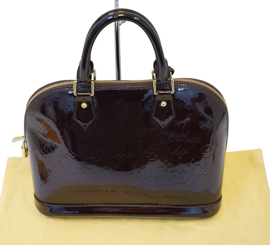 Buy Brand New & Pre-Owned Luxury Louis Vuitton Vernis Alma PM Amarante  Online