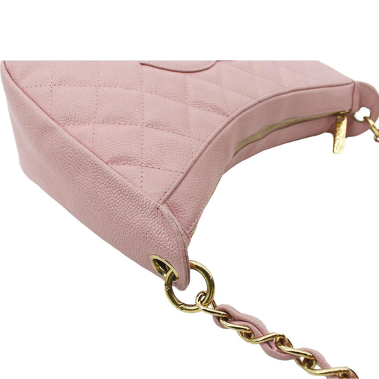 CHANEL Caviar Quilted Timeless CC Shoulder Bag Pink 1304450