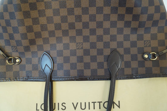 Louis Vuitton damier ebene neverfull MM light pink interior – My