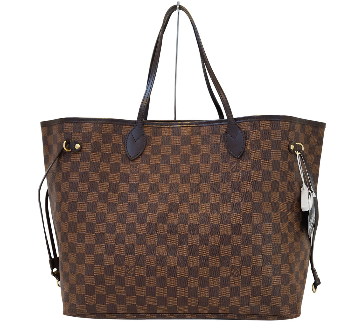 Authentic LOUIS VUITTON Damier Ebene Neverfull GM Tote Bag E3227