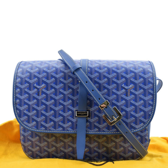 Goyard Belvedere PM Navy Blue in Canvas/Cowhide with Palladium