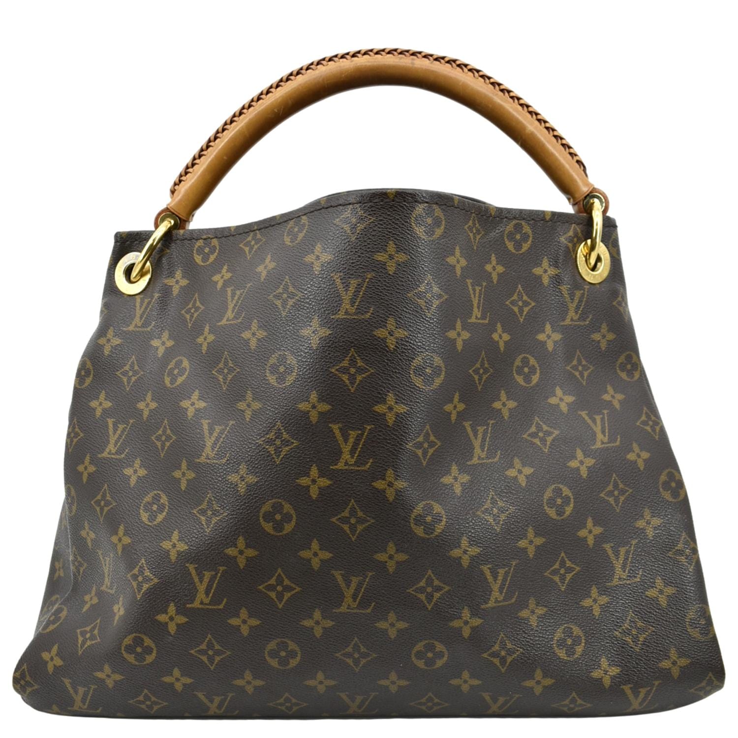 Louis+Vuitton+Artsy+Shoulder+Bag+MM+Brown+Canvas for sale online