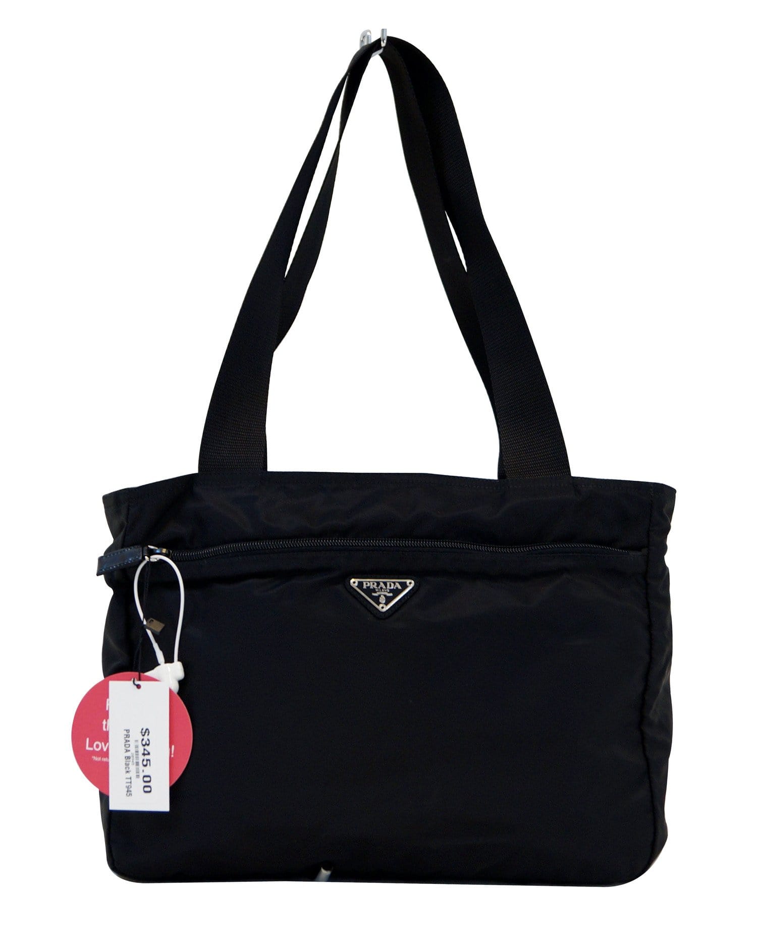 Prada Nylon Black Tote Shoulder Bag Vintage - Final Call | Dallas Designer Handbags