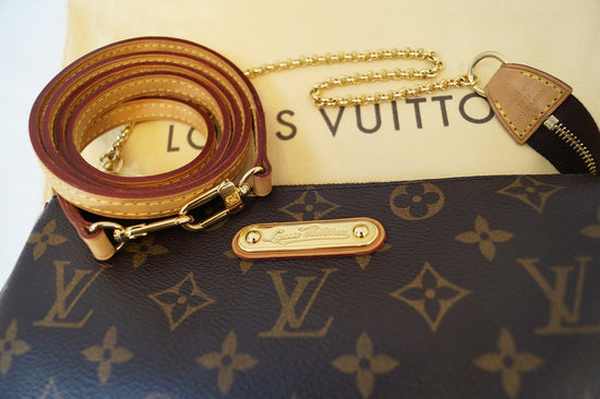 Authentic Louis Vuitton Classic Monogram Eva Clutch Shoulder Bag – Paris  Station Shop